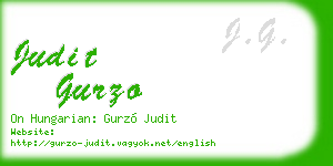 judit gurzo business card